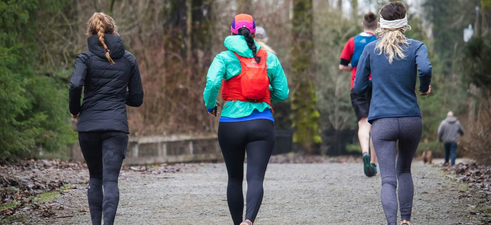 people jogging outside during spring